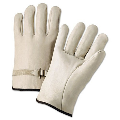 ANCHOR BRAND 101-4100L ANCHOR 6124L LEATHER DRIVERS GLOVES PULL STRAP