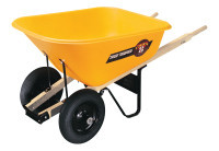 TRUE TEMPER 027-RP810 WHEELBARROW 8 CU. FT. POLY DUAL WHL
