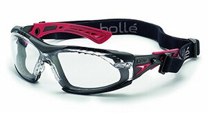 BOLLE SAFETY 286-40252 RUSH PLUS SAFETY GLASS -RED/BLACK TEMPLES
