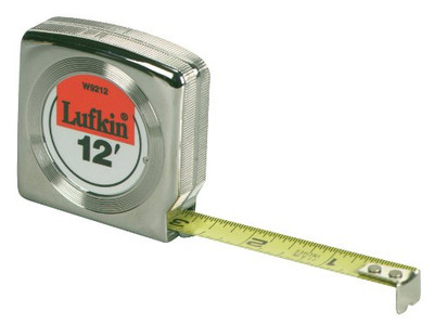 DayMark LUFW9212 Mezurall® Measuring Tapes - 45874 1/2"x12' yellow mezurall w/chrome ca