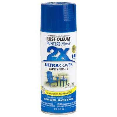 RUST-OLEUM 647-249120 12 OZ BRILLIANT BLUE PAINTERS TOUCH ULTRA COVER