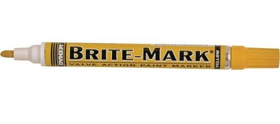 DYKEM 253-84004 BRITE-MARK PAINT PEN MEDIUM TIP YELLOW