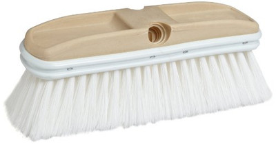 WEILER 804-44510 9-1/2 TRUCK WASH BRUSHW/O HANDLE FLAGGED WHI