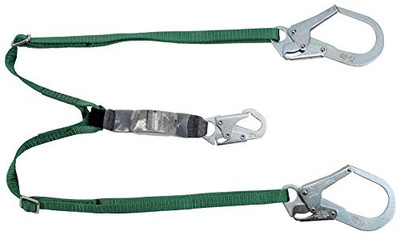 MSA 454-10191758 EA LANYARD LG.SNAP ADJ TWIN 6 ANSI