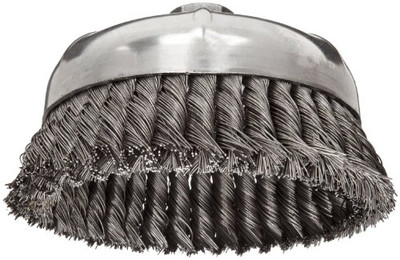 WEILER 804-12376 6 SINGLE ROW WIRE CUP BRUSH .023 5/8-11 A.H.