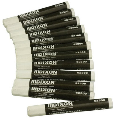 DIXON TICONDEROGA 464-52300 523 WHITIE LUMBER CRAYONS