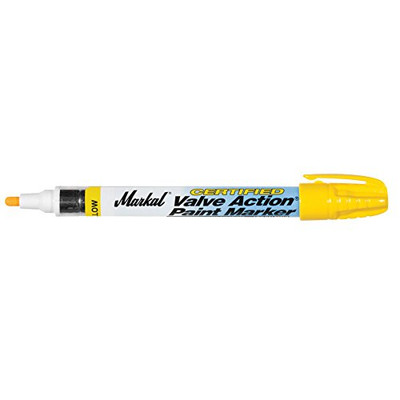 MARKAL 434-96880 VALVE ACTION PAINT MARKER WHITE CERTIFIED