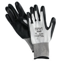 HYFLEX 012-11-624-10 HYFLEX 11624 DYNEEMA/LYCRA WHT W/BLK PU CT 10