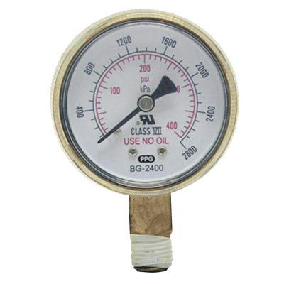 BEST WELDS 900-B2560 BW 2-1/2X60 BRASS REPLACEMENT GAUGE
