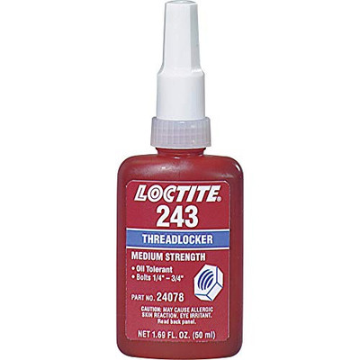 LOCTITE 442-1329467 50 ML LOCTITE 243 THREADLOCKER50ML OIL TOLERANT