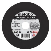 METABO 469-655339000 6X.040X7/8 TYPE 1 SLICER WHEEL A60TZ GRIT