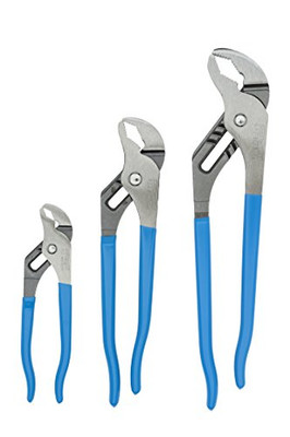 CHANNELLOCK 140-VJ-3 3PC ST 412 422 442 V-JAWTONGUE & GROOVE PLIERS