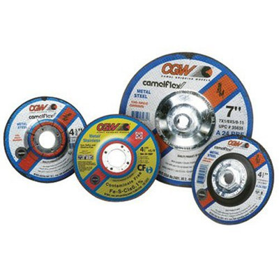 CGW Abrasive 421-35613 4-1/2X1/8X5/8-11 A24-R-BF STEEL T27 DP CT WHL