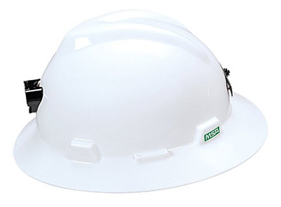 MSA 454-460069 WHITE V-GARD HAT W/STAZ-