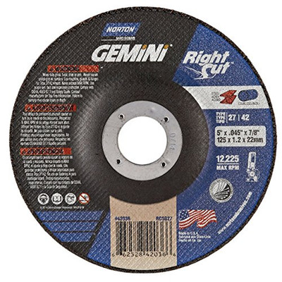 NORTON 547-66252842036 5X .045X 7/8 GEMINI MINI DISC T27