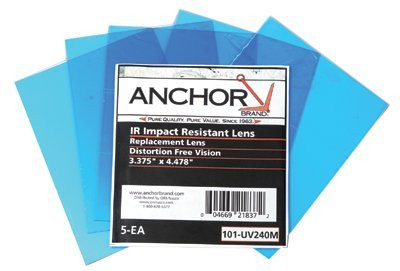 ANCHOR BRAND 101-UV240M MILLER REPLACEMENT LENSEQ 770-240 5PK