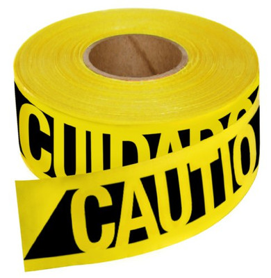 EMPIRE LEVEL 272-76-0600 CAUTION TAPE HEAVY DUTYREINFORCED 3X500 ROLL