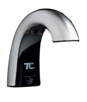 Bobrick 8263  Plastic Automatic Lavatory Mounted Touch Free Foam Soap Dispenser, Bright Finish, 3-1/4" Diameter x 18-7/8" Height