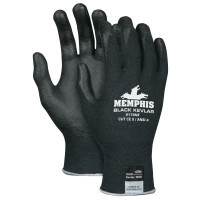 MEMPHIS GLOVE 127-9178NFM BLACK KEVLAR/BLACK NITRILE FOAM M