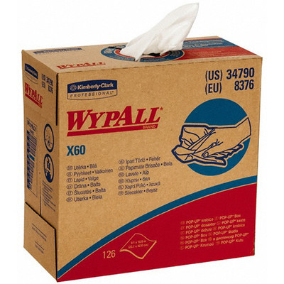 Kc 34790 Wypall X60 Teri Wiper 9.1X16.8 Box 10/126/Cs Kimberly Clark Corp 114801