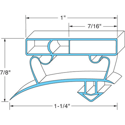 GASKET 23 1/4 x 25 3/8 for True - Part# 811131