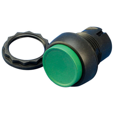 PUSHBUTTON, ON (GREEN)