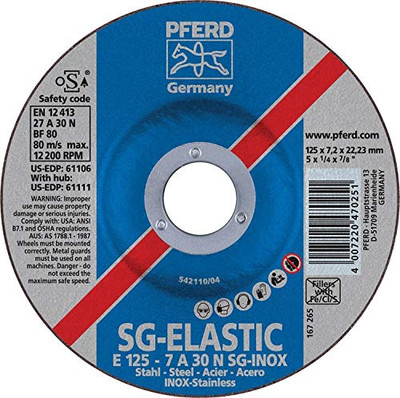 PFERD BRUSH 61106 5" x 1/4" Grinding W