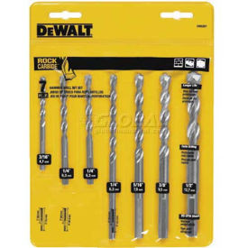 DeWalt B1035236 & #174 Premium Percussion Drill Bit Set, , 3/16-1/2 Diameter, 7 Pieces