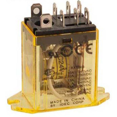 RELAY,FLANGE MOUNTED, 24VAC for Ultrafryer - Part# 18A034