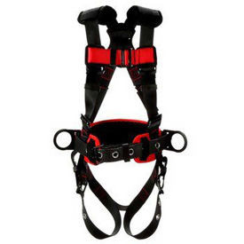 D B Industries Dbi/Sala 672085 Protecta & #174 Construction Style Positioning Harness, Tongue & Pass-Thru Buckle, XL