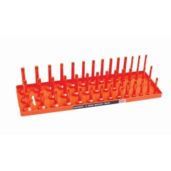1/2 SAE 3-Row Socket Tray - Orange