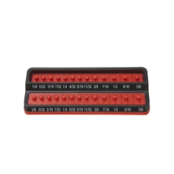 1/4 SAE Peg Socket Holder - Red