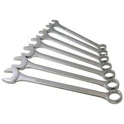7-PC SAE Raised Panel Jumbo Combi Wrench Set