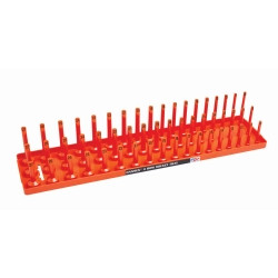 1/2 Metric 3-Row Socket Tray - Orange