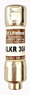 Littelfuse KLKR030 .T Class CC Fuse, Fast Acting, 600V, 30 Amp (Pack of 10)