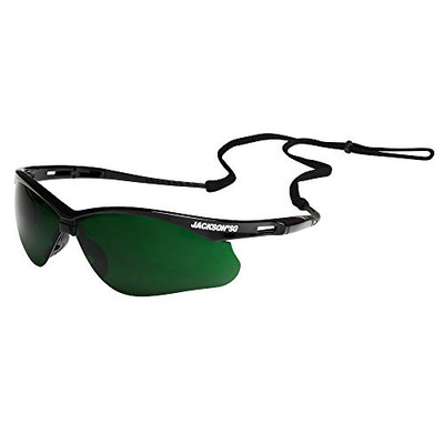 JACKSON SAFETY 138-50010 SG Series Safety Glasses, IR 5.0/Polycarbonate/Anti-Scratch Lens, Black