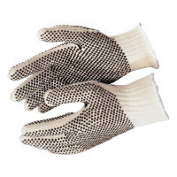 MEMPHIS GLOVE 127-9660S COTTON POLYESTER W/BROWNDOTS TWO SIDES S