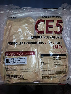 MICROFLEX 748-CE5-512-XL CE5-512 CLASS 100 12 CELATEX X-LARGE