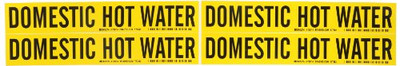 BRADY 262-92073 1-1/8X7 DOMESTIC HOT WATER VINYL PIPE MARKER