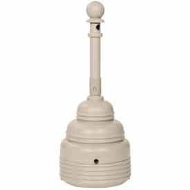 Eagle Manufacturing Co. 261108BG Poly Safesmoker Cigarette Disposal - 4 Gallon Beige