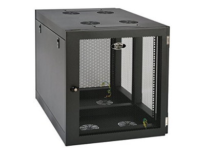 Tripp Lite SRW12UHD SmartRack 12U Heavy-Duty Low-Profile Server-Depth Side-Mount Wall-Mount Rack Enclosure Cabinet