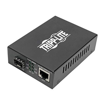 Tripp Lite N785P01SFP SFP Fiber to Ethernet Media Converter POE+ 10/100/1000 Mbps