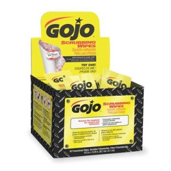 GOJO INDUSTRIES GOJ6380-04 GOJO Scrubbing Wipes 80 Count Individually Wrapped in a Folding Display Carton