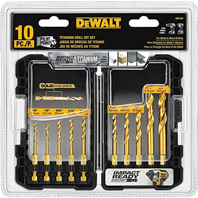 DEWALT 115-DD5160 10 PC TITANIUM IR SET