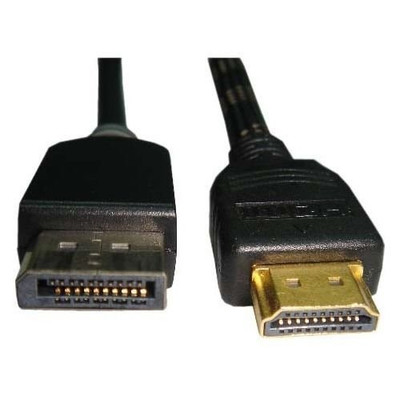 UNIRISE USA, LLC HDMIDP-15F-MM THIS DISPLAYPORT MALE TO HDMI MALE CABLE ALLOWS YOU TO CONNECT A DEVICE WITH A D