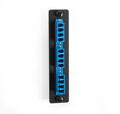 BLACK BOX JPM455C-R2 STANDARD ADAPTER PANEL, CERAMIC SLEEVE, (6) LC DUPLEX PAIRS, BLUE