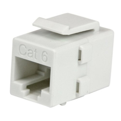 STARTECH.COM C6KEYCOUPLWH JOIN TWO CAT6 PATCH CABLES TOGETHER TO MAKE A LONGER CABLE - RJ45 COUPLER - RJ45