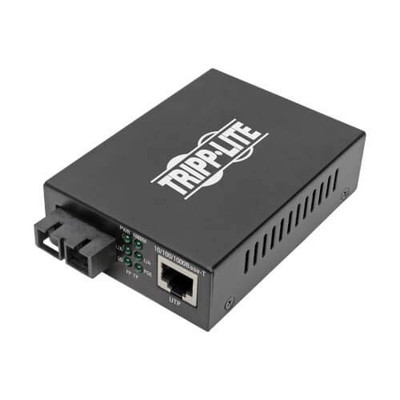 TRIPP LITE N785-P01-SC-SM1 GIGABIT SINGLEMODE FIBER TO ETHERNET MEDIA CONVERTER, POE+  101001000 SC, 1310 N