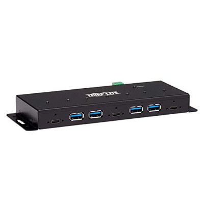 TRIPP LITE U460-4A3C-IND 7-PORT INDUSTRIAL-GRADE USB 3.1 GEN 2 HUB - 10 GBPS, 4 USB-A & 3 USB-C, 15 KV ES