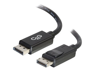 C2G 54402 10FT DISPLAYPORT&TRADE; CABLE WITH LATCHES 8K UHD M/M - BLACK